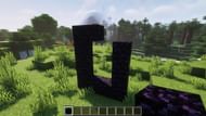 Creating a Nether portal (Image via Minecraft)